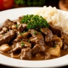 Бефстроганов с курицей